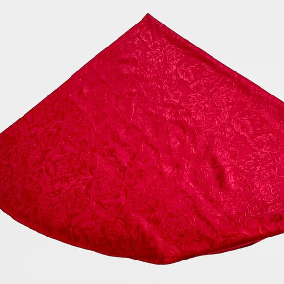 Damask Red Tablecloth Round 68" Better Homes Cotton Blend Festive Dining Holiday - Picture 5 of 8